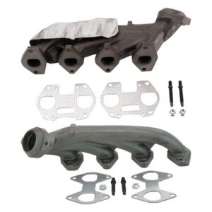 Ford Lincoln Driver & Passenger Side Exhaust Manifold & Gasket Kit 2 Piece Set TRQ EXA51513